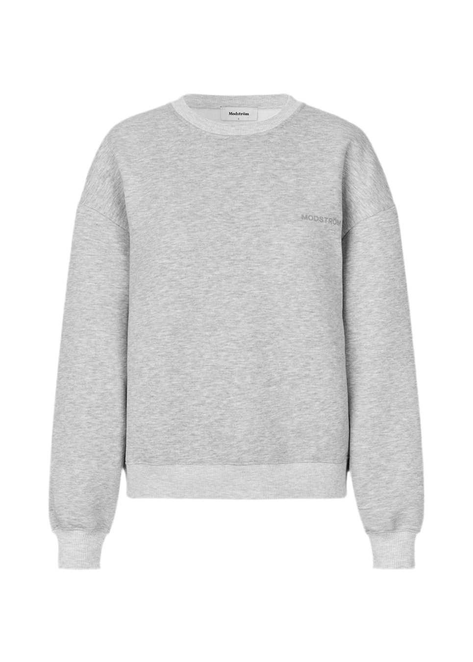 MODSTRÖM logo sweater grijs