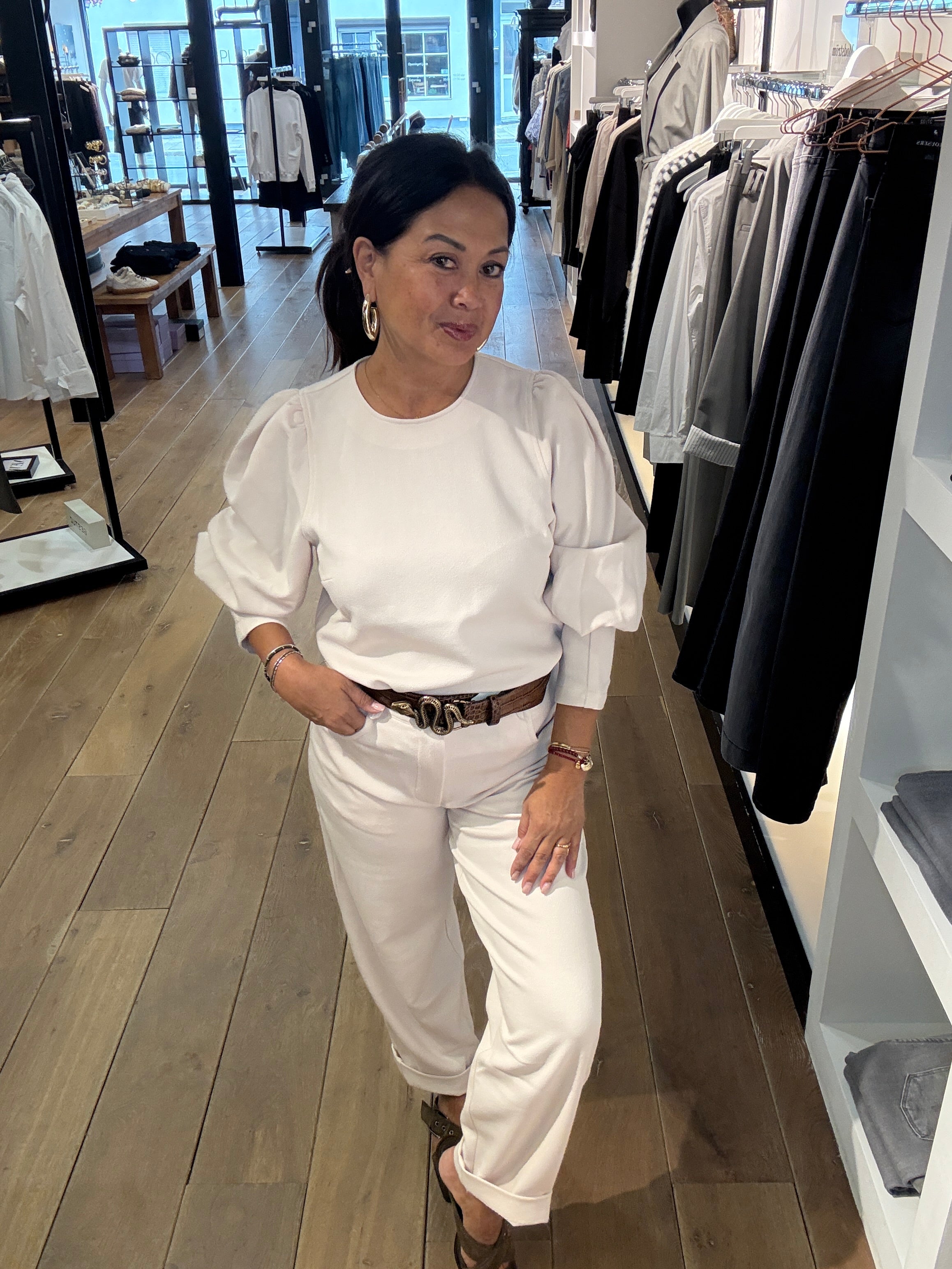 RUBYTUESDAY Pieke barrel trousers offwhite