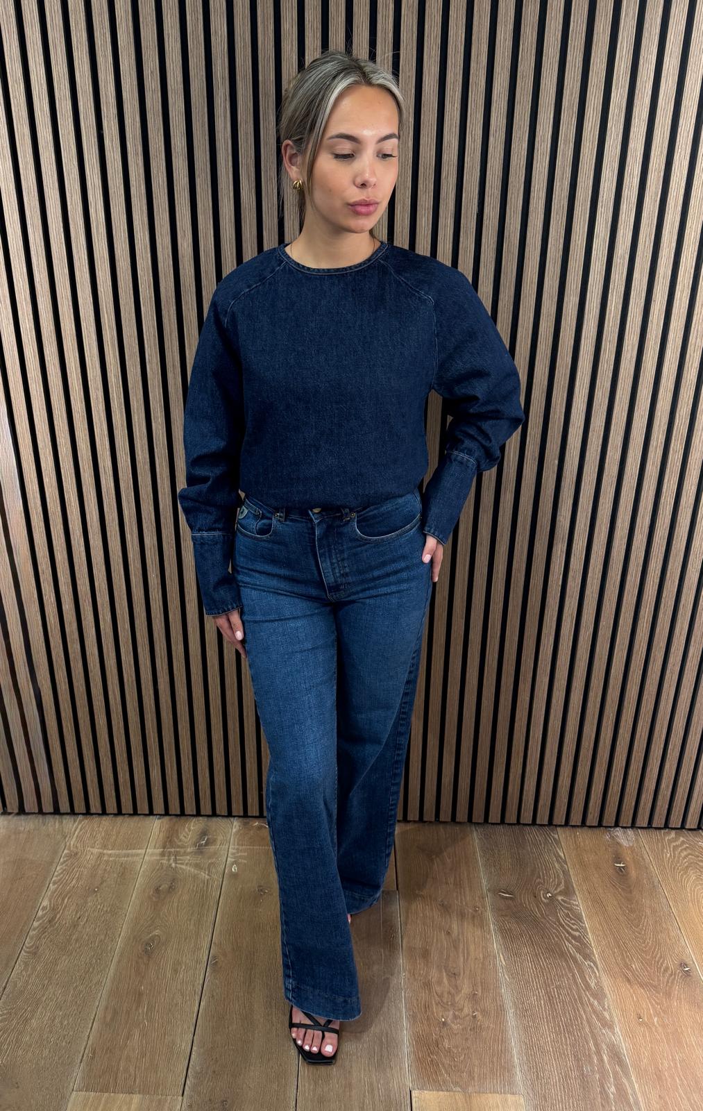 LOIS Luca top wood dark rinsed