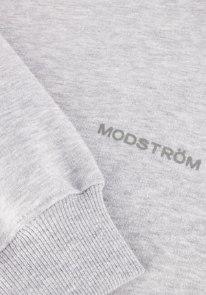 MODSTRÖM  logo  sweater grijs